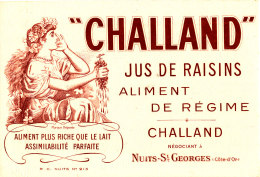 BU 1415 /   BUVARD - CHALLAND  JUS DE RAISINS ALIMENT DE REGIME   NEGOCIANT  A NUITS-ST GEORGES - Limonades