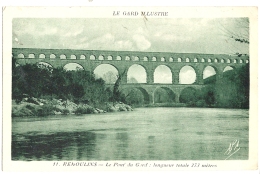 Cp, 30, Remoulins, Le Pont Du Gard, Voyagée - Remoulins