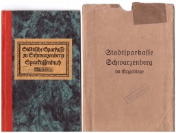 Sparbuch Der Sparkasse In Schwarzenberg I. Erzgeb. , 1935 - 1944 , Ursula Haftmann , Bank !!! - Schwarzenberg (Erzgeb.)