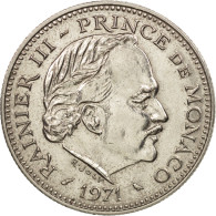 Monnaie, Monaco, Rainier III, 5 Francs, 1971, SPL+, Copper-nickel, KM:150 - 1960-2001 Nieuwe Frank