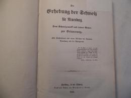 Die Erhebung Der Schweiz Für Neuenburg 1858 , Dem Schweizervolk Und Seiner Armee Zur Erinnerung , 415 S.!!! - Noiraigue 