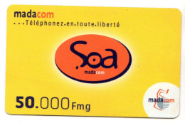 MADAGASCAR RECHARGE MADACOM 50 000 FMG - Madagascar