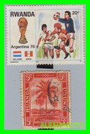 RWANDA  ( AFRICA  ) - 2 SELLOS AÑO 1978 - Used Stamps