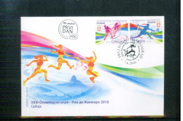 Serbien / Serbia 2016 Olympic Games Rio De Janeiro Set FDC - Estate 2016: Rio De Janeiro