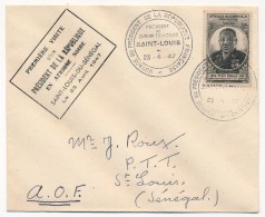 AOF SENEGAL => Première Visite Du Président De La République - St Louis Sénégal - 23 Avril 1947 (Vincent Auriol) - Cartas & Documentos