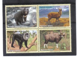 GEO548  UNO GENF 2004 MICHL 482/85  GEFÄHRDERTE ARTEN Postfrisch ** - Storia Postale