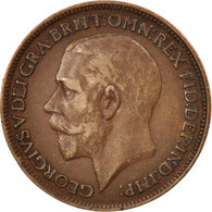 Monnaie, Grande-Bretagne, George V, Farthing, 1920, TTB, Bronze, KM:808.2 - B. 1 Farthing