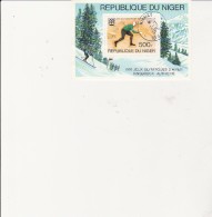 NIGER - BLOC FEUILLET   N° 13 OBLITERE - JO INNSBRUCK  - 1976 - Niger (1960-...)