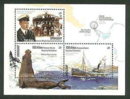 2016 URUGUAY ANTARCTIC EXPLORER SHACKLETON RESCUE SHIP BOAT SEAL UNIFORM MNH - Expéditions Antarctiques