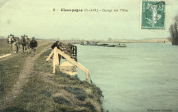 CPA (95) CHAMPAGNE SUR OISE Garage Sur L Oise  Chemin De Halage (batellerie) - Champagne Sur Oise
