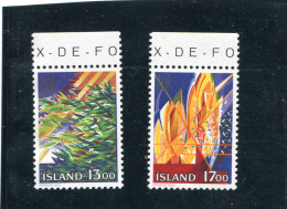 ISLANDE 1987 Y&T 631-632** - Nuevos