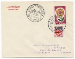 Enveloppe - Cachet Temporaire Illustré "Foire Exposition - 07 AUBENAS" - 5 Juillet 1965 - Matasellos Conmemorativos