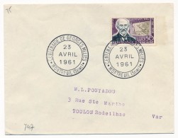 Enveloppe - Cachet Temporaire "Centenaire De Georges Meliès - MONTREUIL (Seine) " - 23-04-1961 - Matasellos Conmemorativos