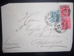 Grande Bretagne , Lettre De Belfast 1904 Pour Appenzell - Brieven En Documenten