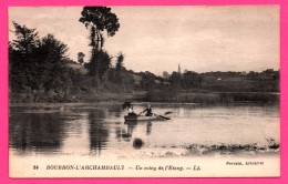 Bourbon L'Archambault - Un Coin De L'Étang - Barque - Animée - PERRAIN - L.L. - Bourbon L'Archambault