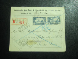 Lettre Recommandée De ST LOUIS Sénégal Pour La Ville Même - 17 Avril 1941 - Cachet De Retour à L'expéditeur - Storia Postale