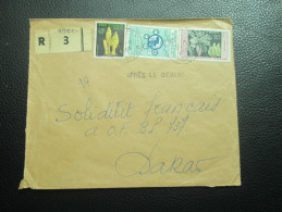 Lettre Recommandée De ROSSO Mauritanie 1960 Adressée à DAKAR Sénégal - Cartas & Documentos