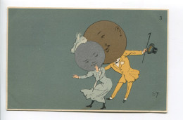 CPA Illustrateur Lune Habillée - 1900-1949