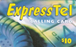 United States, Vo-us-002-01, ExpressTel, 2 Scans.   NB : Fold - [3] Magnetic Cards