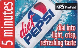 United States, USA-MCI-019, 5 Minuttes, Promotional Free Cards, Diet Pepsi, 2 Scans. - Magnetische Kaarten