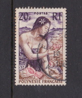 French Polynesia SG 12 1958 Definitives, 20F Polynesian Girl On Beach Used - Oblitérés