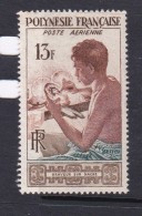 French Polynesia SG 13 1958 Definitives, 13F Pearl Engraver Mint Light Hinged - Unused Stamps