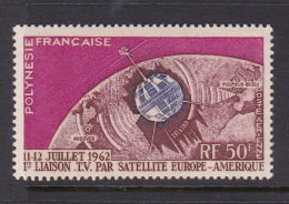 French Polynesia SG 23 1962 1st Trans Atlantic TV Satellite Link MNH - Unused Stamps