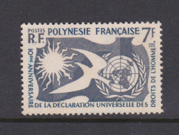 French Polynesia SG 31 1963 Human Rights 15th Anniversary Used - Gebruikt