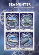 SIERRA LEONE 2016 ** Sea Hunter Submarines U-Boote M/S - OFFICIAL ISSUE - A1623 - Sous-marins