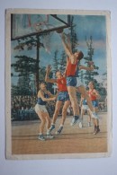 Old USSR Postcard - BASKETBALL  - 1963 - Rare Edition! - Baloncesto