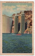 CPA.1937.Etats-Unis.Nevada.Boulder Dam.Upstream Face And INtake Tower.Barrage Hoover.en Amont. - Andere & Zonder Classificatie