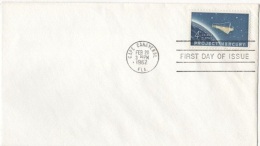 COS-L53 - ETATS-UNIS FDC De Cap Canaveral 1962 US MAN IN SPACE - Estados Unidos