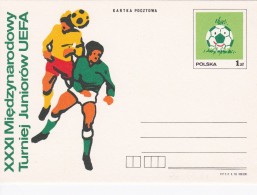 POLOGNE  ENTIER POSTAL  THEME FOOTBALL - Covers & Documents