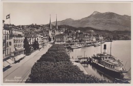 SUISSE,SWISS,SWITZERLAND, SCHWEIZ,SVIZZERA,LUZERN,LUCERN,schweizerhofquai  Mit Rigi,reus,lac,drapeau,bat Eau,rare - Lucerna