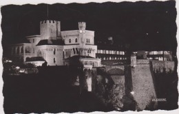 MONACO LA NUIT EN 1956,palais Princié Illuminé,rare,timbre Beau - Otros & Sin Clasificación