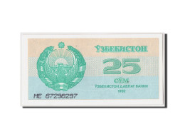 Billet, Uzbekistan, 25 Sum, 1992, Undated, KM:65a, NEUF - Usbekistan