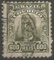 Brazil - 1906 De Moraes 600r Used  Sc 183 - Usati