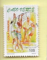 TIMBRES - STAMPS - CAP VERT / CAPE VERDE - 1999 - TRADITIONAL DANCES - TIMBRE OBLITÉRÉ - Cap Vert