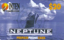 United States, US-INT-20.01, $20, Neptune Blue A, Ship, 2 Scans. - AT&T