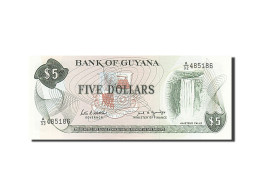 Billet, Guyana, 5 Dollars, 1966, 1989, KM:22e, NEUF - Guyana