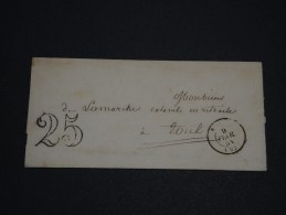 FRANCE - Lettre Taxe 25 - Détaillons Collection - A Voir - Lot N° 16499 - Lettres & Documents