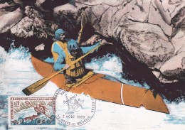 FRANCE CARTE MAXIMUM    THEME CANOE - Kanu