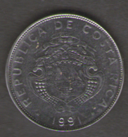 COSTA RICA 1 COLON 1991 - Costa Rica