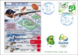 ALGERIA 2016 - Philatelic Cover Olympic Games Rio 2016 Shooting Olympische Spiele Olímpicos Olympics Schießen - Summer 2016: Rio De Janeiro