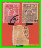 RUMANIA  ( POSTA ROMANA  EUROPA )  3 SELLOS  AÑO 1920-22 - Oficiales