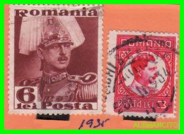 RUMANIA  ( POSTA ROMANA  EUROPA )  2 SELLOS  AÑO 1935 - Service