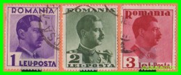 RUMANIA  ( POSTA ROMANA  EUROPA )  3 SELLOS  AÑO 1933- 1935 - Servizio
