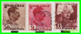 RUMANIA  ( POSTA ROMANA  EUROPA )  3 SELLOS  AÑO 1933- 1935 - Dienstzegels