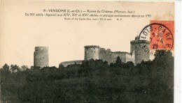 CPA 41  VENDOME RUINES DU CHATEAU 1923 - Vendome