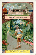 Image - Château De Chantilly - Théophile De Viau Composant Le Poëme ''La Maison De Sylvie'' (Recto-Verso) - Other & Unclassified